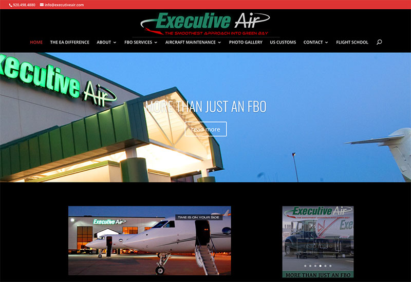 executive air web designer